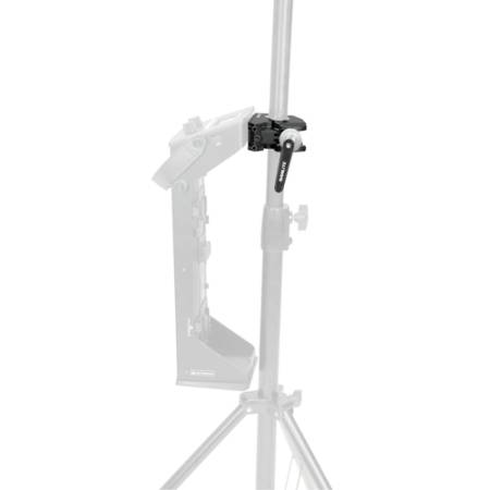Nanlite AS-SCH-FZ - klamra z hakiem do montażu sterowników lamp Forza na statywie_Przykład użycia_3